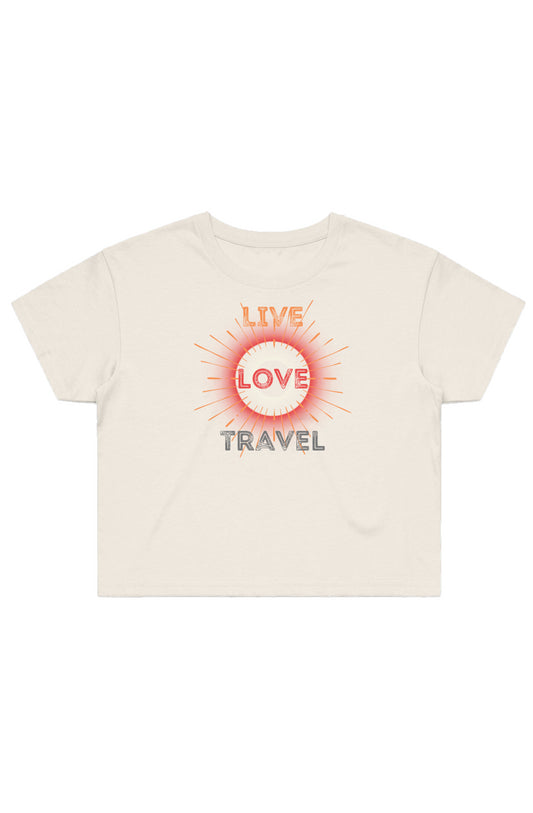 Live Love Travel - Street Crop Tee